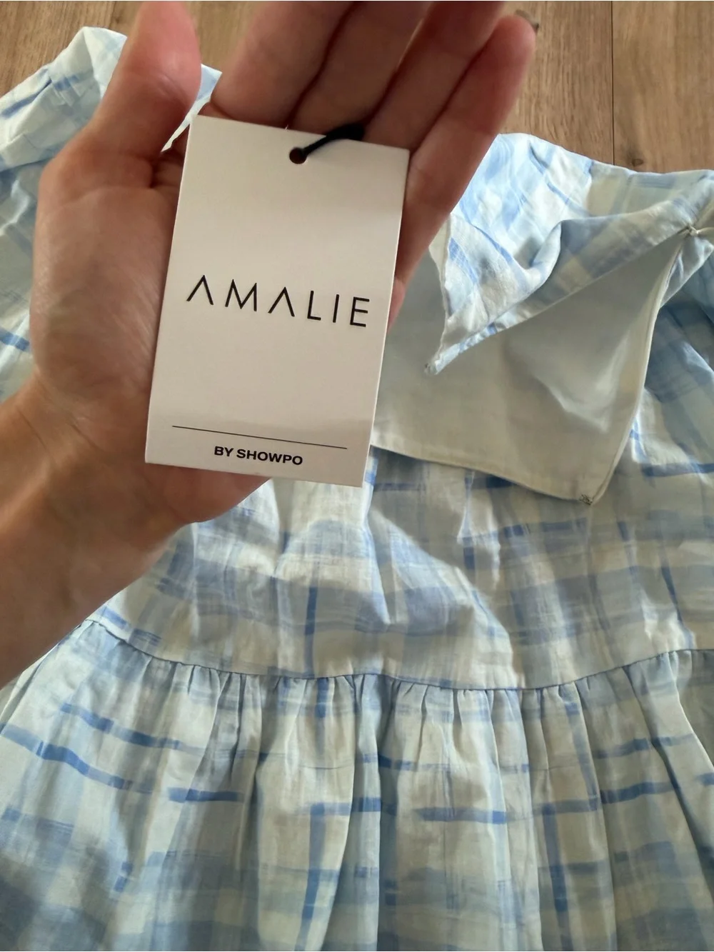 Showpo Light Blue Plaid matching set